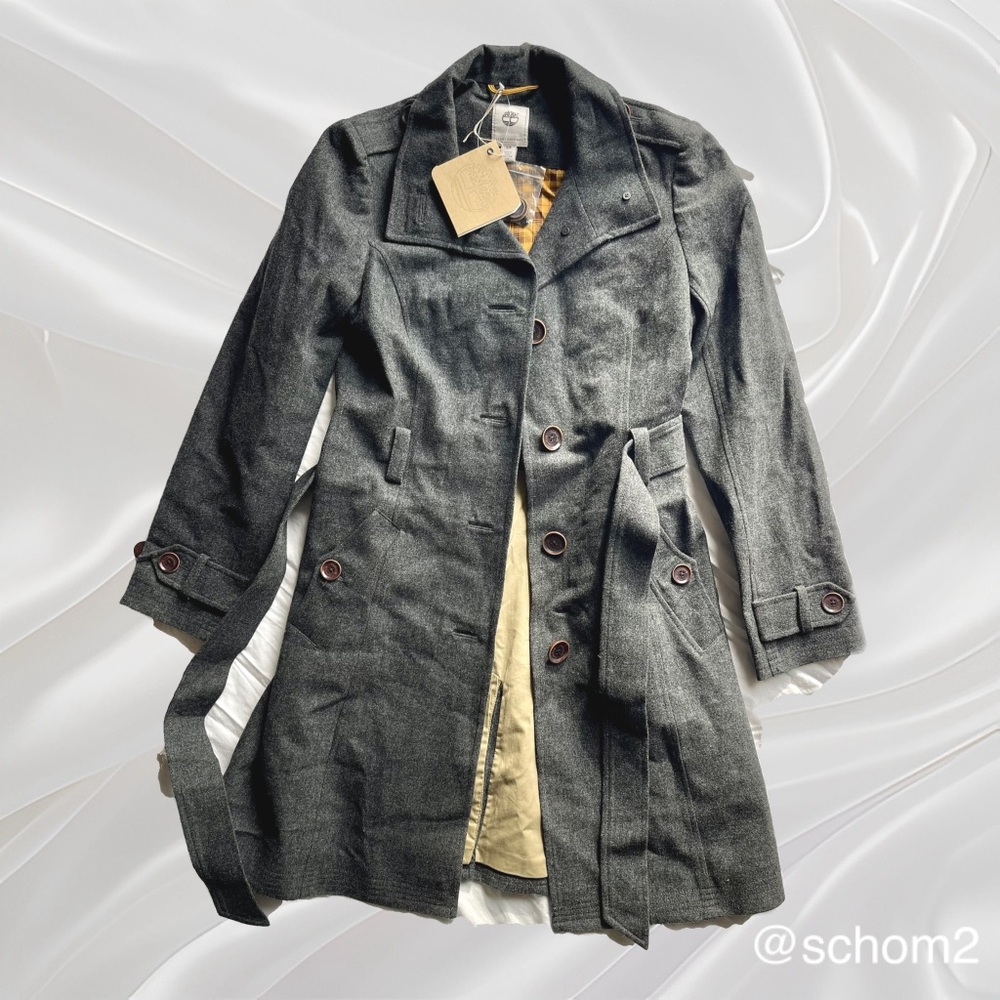 NWT Timberland waterproof wool XS S Peacot jacket winter fall coat